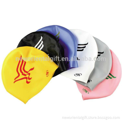 Seamless Round Silicone Swimming Cap/Printing Swimming Cap